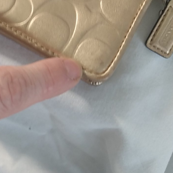 Gold Coach Wallet/Wristlet - Picture 5 of 7